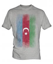 Azerbaijan Faded Flag Mens T-Shirt