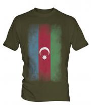 Azerbaijan Faded Flag Mens T-Shirt