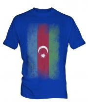 Azerbaijan Faded Flag Mens T-Shirt