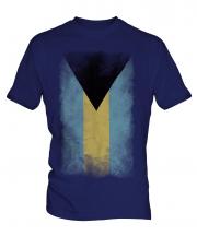 Bahamas Faded Flag Mens T-Shirt
