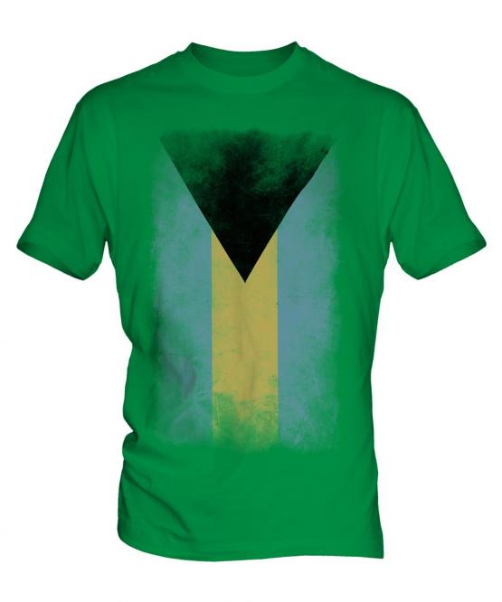 Bahamas Faded Flag Mens T-Shirt