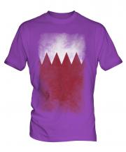 Bahrain Faded Flag Mens T-Shirt
