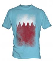 Bahrain Faded Flag Mens T-Shirt