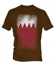 Bahrain Faded Flag Mens T-Shirt