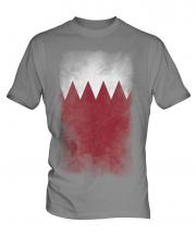 Bahrain Faded Flag Mens T-Shirt