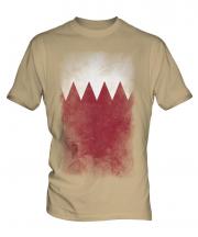 Bahrain Faded Flag Mens T-Shirt