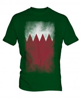 Bahrain Faded Flag Mens T-Shirt