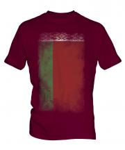 Belarus Faded Flag Mens T-Shirt