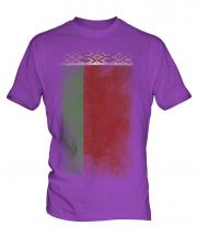 Belarus Faded Flag Mens T-Shirt