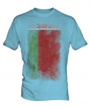 Belarus Faded Flag Mens T-Shirt