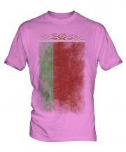 Belarus Faded Flag Mens T-Shirt