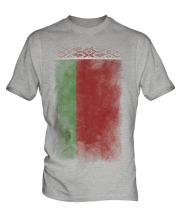 Belarus Faded Flag Mens T-Shirt