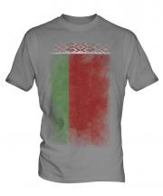 Belarus Faded Flag Mens T-Shirt