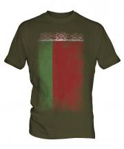 Belarus Faded Flag Mens T-Shirt
