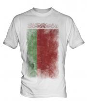 Belarus Faded Flag Mens T-Shirt