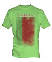 Belarus Faded Flag Mens T-Shirt