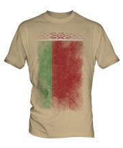Belarus Faded Flag Mens T-Shirt