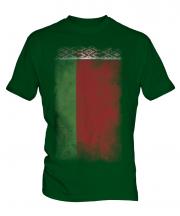Belarus Faded Flag Mens T-Shirt