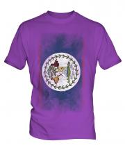 Belize Faded Flag Mens T-Shirt