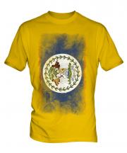 Belize Faded Flag Mens T-Shirt