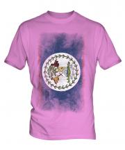 Belize Faded Flag Mens T-Shirt