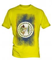 Belize Faded Flag Mens T-Shirt