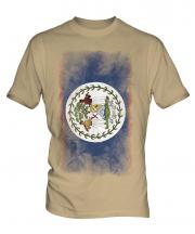 Belize Faded Flag Mens T-Shirt