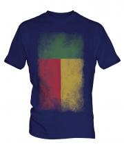 Benin Faded Flag Mens T-Shirt