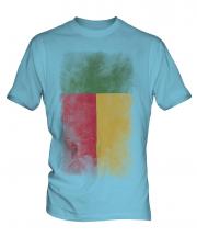 Benin Faded Flag Mens T-Shirt