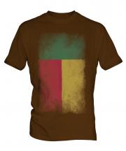 Benin Faded Flag Mens T-Shirt