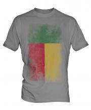 Benin Faded Flag Mens T-Shirt