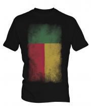 Benin Faded Flag Mens T-Shirt