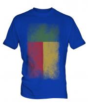 Benin Faded Flag Mens T-Shirt