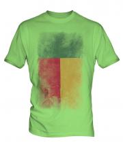 Benin Faded Flag Mens T-Shirt