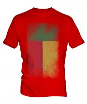 Benin Faded Flag Mens T-Shirt