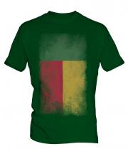 Benin Faded Flag Mens T-Shirt