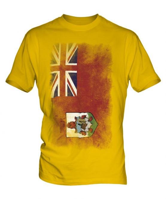 Bermuda Faded Flag Mens T-Shirt