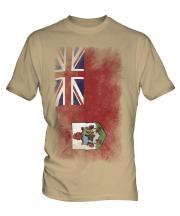 Bermuda Faded Flag Mens T-Shirt