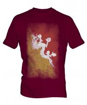 Bhutan Faded Flag Mens T-Shirt
