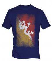 Bhutan Faded Flag Mens T-Shirt