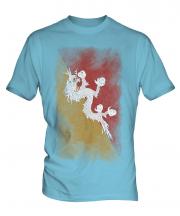 Bhutan Faded Flag Mens T-Shirt