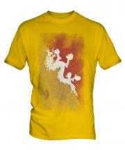Bhutan Faded Flag Mens T-Shirt