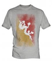 Bhutan Faded Flag Mens T-Shirt