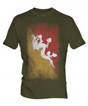 Bhutan Faded Flag Mens T-Shirt