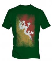 Bhutan Faded Flag Mens T-Shirt
