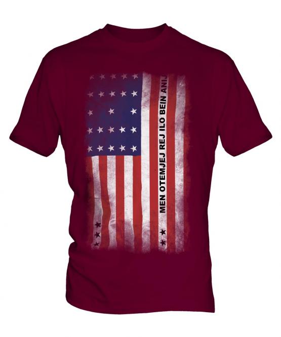Bikini Atoll Faded Flag Mens T-Shirt