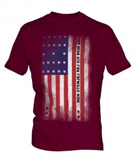 Bikini Atoll Faded Flag Mens T-Shirt