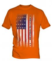 Bikini Atoll Faded Flag Mens T-Shirt
