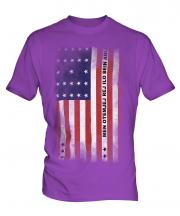 Bikini Atoll Faded Flag Mens T-Shirt