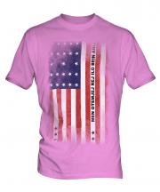 Bikini Atoll Faded Flag Mens T-Shirt